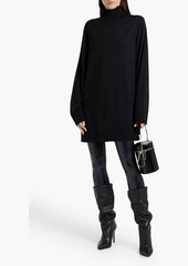 Helmut Lang - Oversized wool-blend turtleneck sweater - Black - XXS