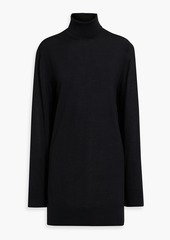 Helmut Lang - Oversized wool-blend turtleneck sweater - Black - XXS