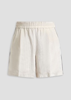 Helmut Lang - Pleated crinkled crepe-satin shorts - White - XS