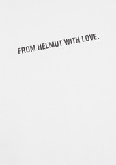 Helmut Lang - Printed cotton-jersey T-shirt - White - XS