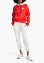 Helmut Lang - Printed French cotton-terry hoodie - Red - XS
