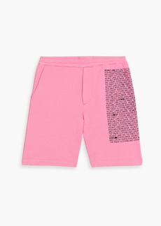 Helmut Lang - Printed French cotton-terry shorts - Pink - M