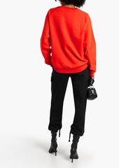 Helmut Lang - Printed French cotton-terry sweatshirt - Red - XS