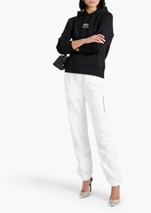 Helmut Lang - Printed French cotton-terry track pants - White - S