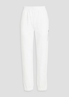 Helmut Lang - Printed French cotton-terry track pants - White - S