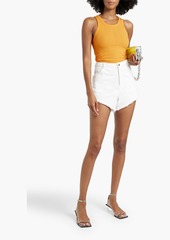 Helmut Lang - Ribbed cotton-blend tank - Yellow - XXS