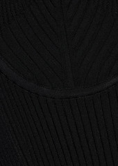 Helmut Lang - Ribbed-knit midi dress - Black - L