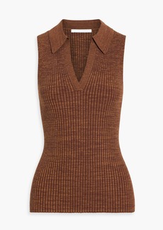 Helmut Lang - Ribbed-knit top - Brown - L