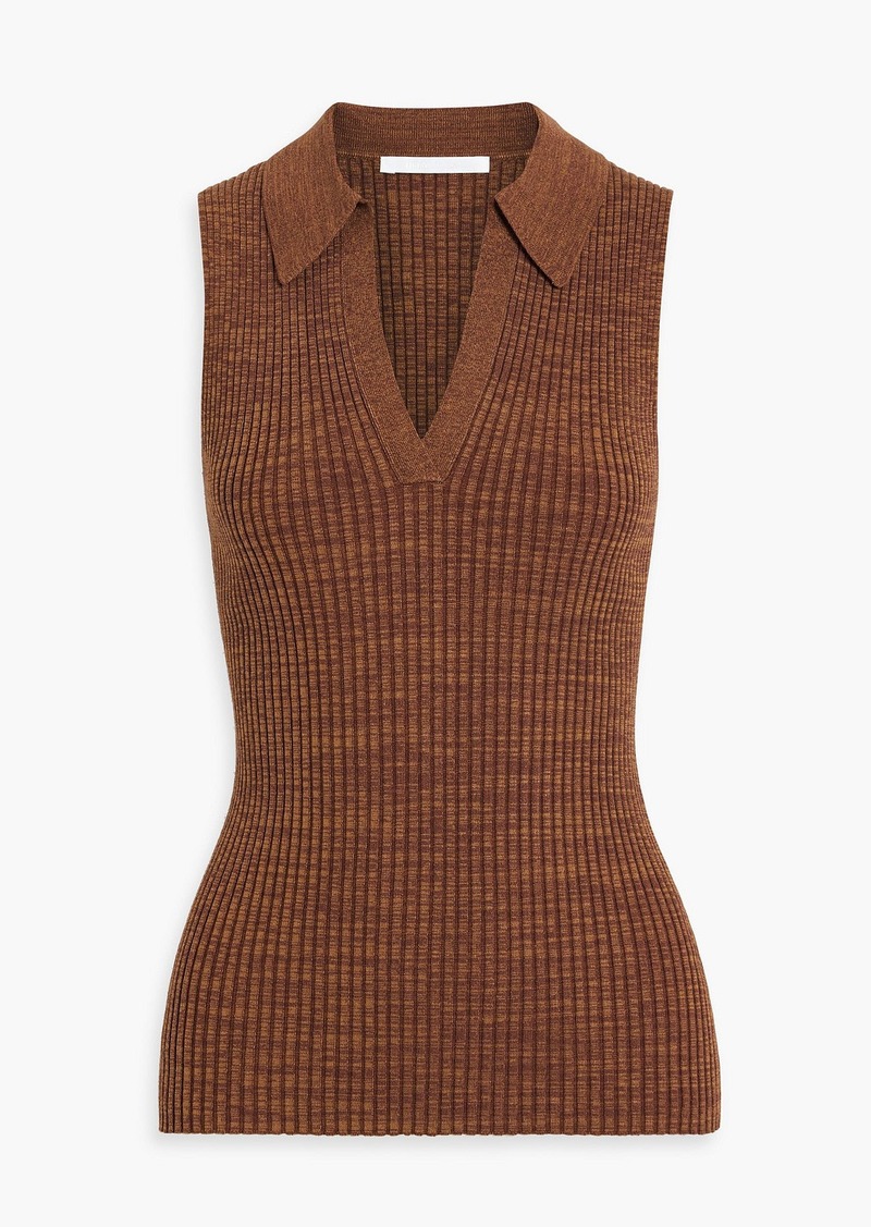 Helmut Lang - Ribbed-knit top - Brown - L