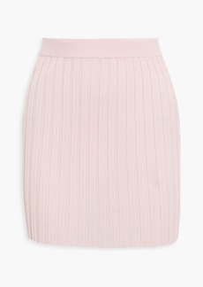 Helmut Lang - Ribbed wool mini skirt - Pink - L