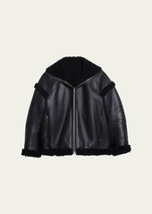 Helmut Lang Apex Leather Teddy Jacket