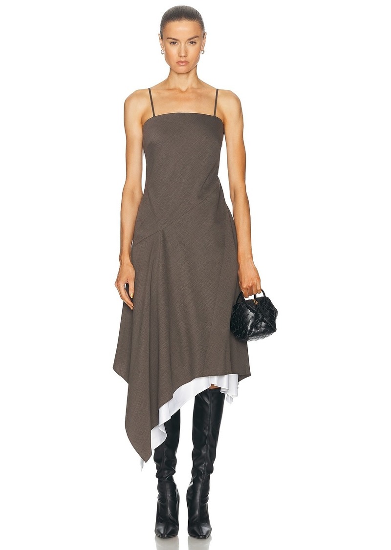 Helmut Lang Asymmetric Long Dress