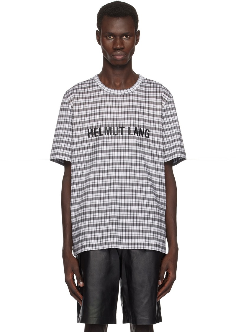 Helmut Lang Back & White Printed Logo T-shirt