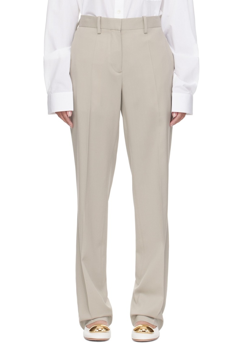 Helmut Lang Beige Car Trousers