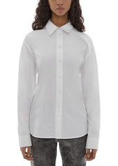 Helmut Lang Belted Cotton Poplin Shirt