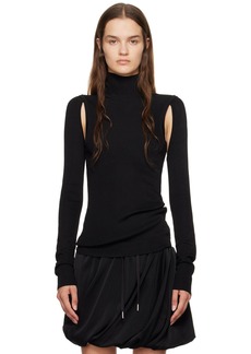 Helmut Lang Black Air Turtleneck