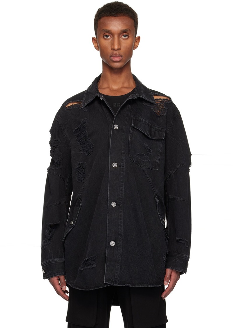 Helmut Lang Black Apex Denim Shirt