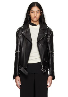 Helmut Lang Black Astro Biker Leather Jacket