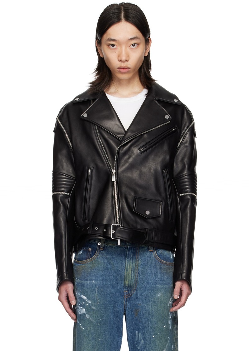 Helmut Lang Black Astro Leather Jacket