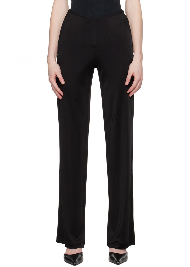 Helmut Lang Black Car Trousers