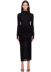 Helmut Lang Black Combo Maxi Dress