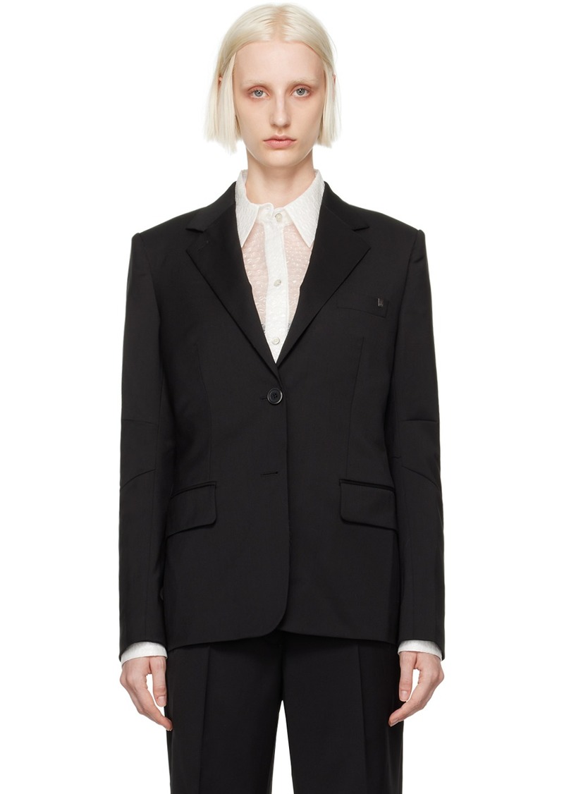 Helmut Lang Black Curved Classic Blazer