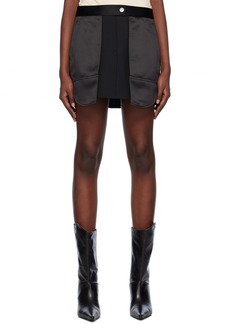 Helmut Lang Black Inside-Out Miniskirt