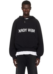 Helmut Lang Black 'New York' Hoodie