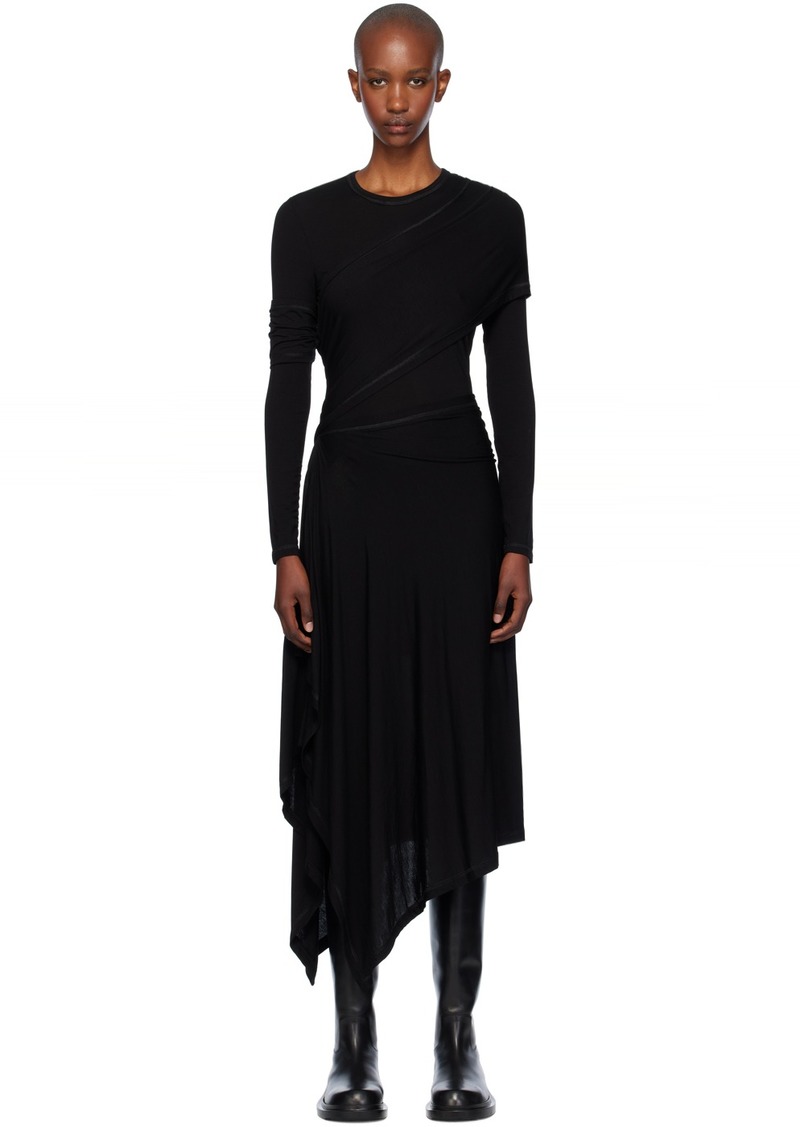 Helmut Lang Black Protection Maxi Dress