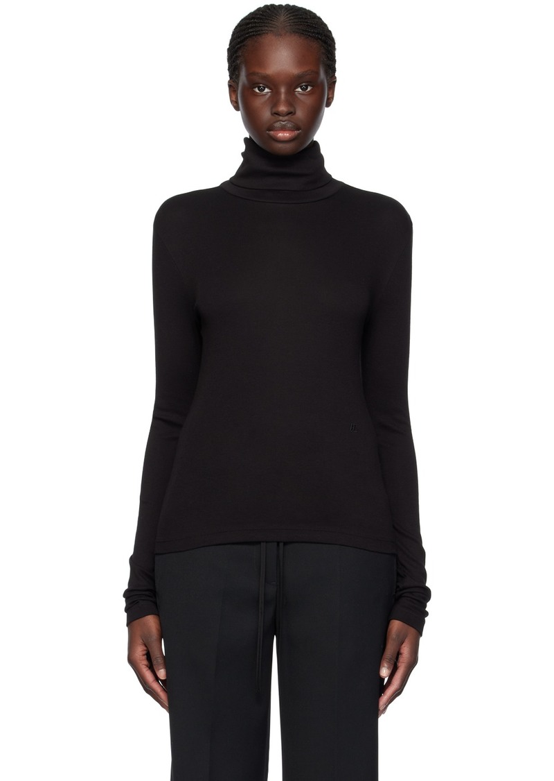 Helmut Lang Black Rib Turtleneck