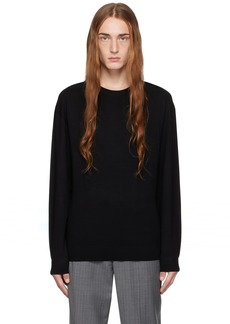 Helmut Lang Black Seamed Sweater