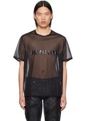 Helmut Lang Black Sheer T-Shirt