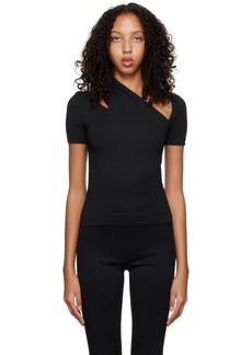 Helmut Lang Black Slash T-Shirt