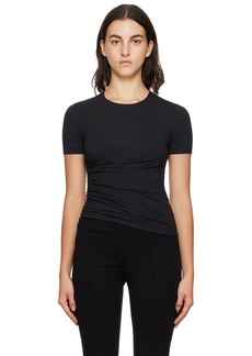 Helmut Lang Black Twisted T-Shirt