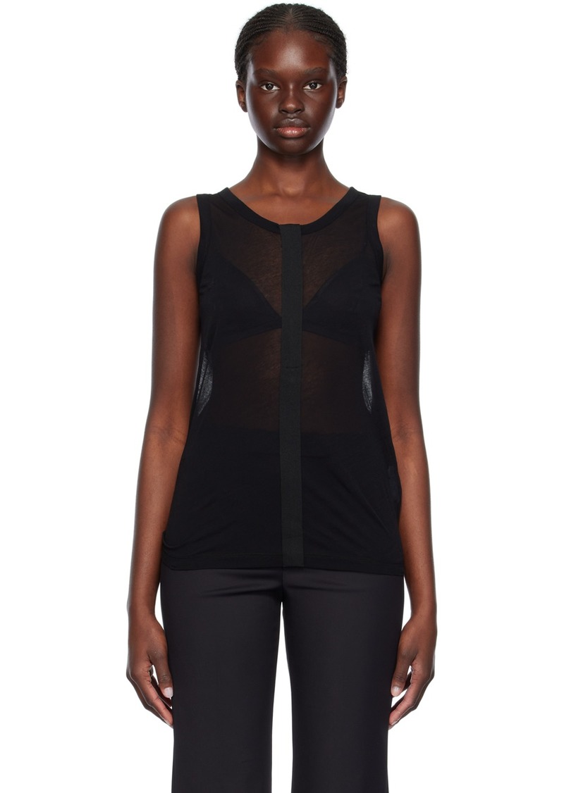 Helmut Lang Black Two-Way Tank Top