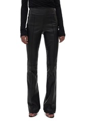 Helmut Lang Bootcut Leather Pants in Black at Nordstrom