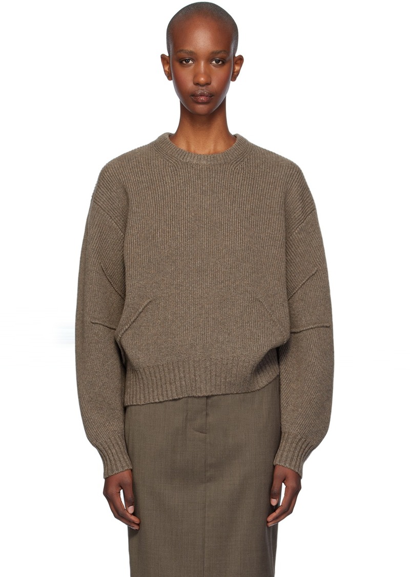 Helmut Lang Brown Apex Sweater