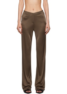 Helmut Lang Brown Car Trousers