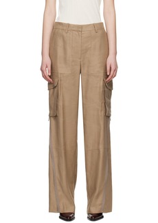 Helmut Lang Brown Cargo Carpenter Trousers