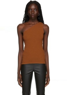 Helmut Lang Brown Viscose Tank Top