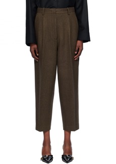 Helmut Lang Brown Zoot Trousers