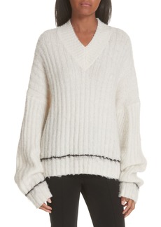 Helmut Lang Brushed Wool & Alpaca Blend Sweater
