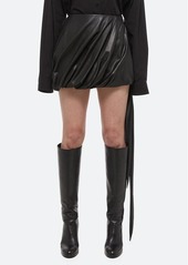 Helmut Lang Bubble Leather Miniskirt