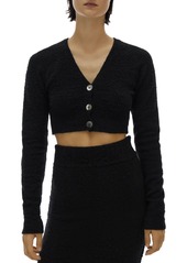Helmut Lang Cloud Fuzzy Cropped Cardigan