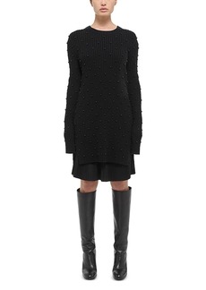 Helmut Lang Cotton Ribbed Knit Mini Dress