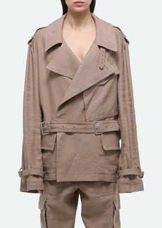 Helmut Lang CR Rider Arch Belted Trench Jacket