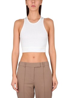 HELMUT LANG CROP TOP WITH CUT OUT DETAIL