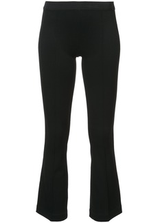 Helmut Lang cropped flare rib trousers