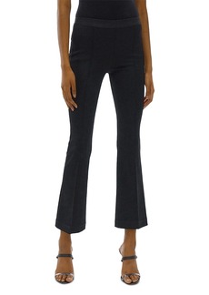 Helmut Lang Cropped Flare Ribbed Pants