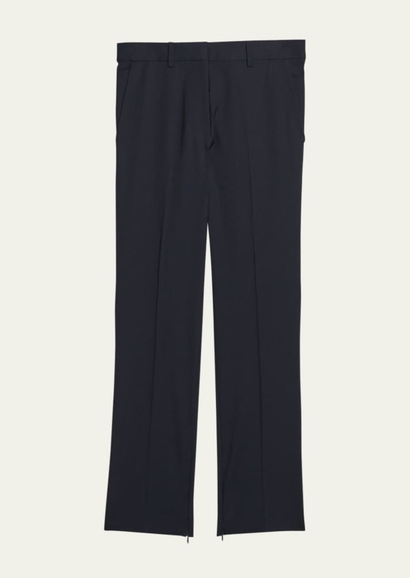 Helmut Lang Cropped Slim Zip-Cuff Pants